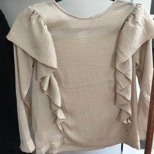 H&M blouse blush color